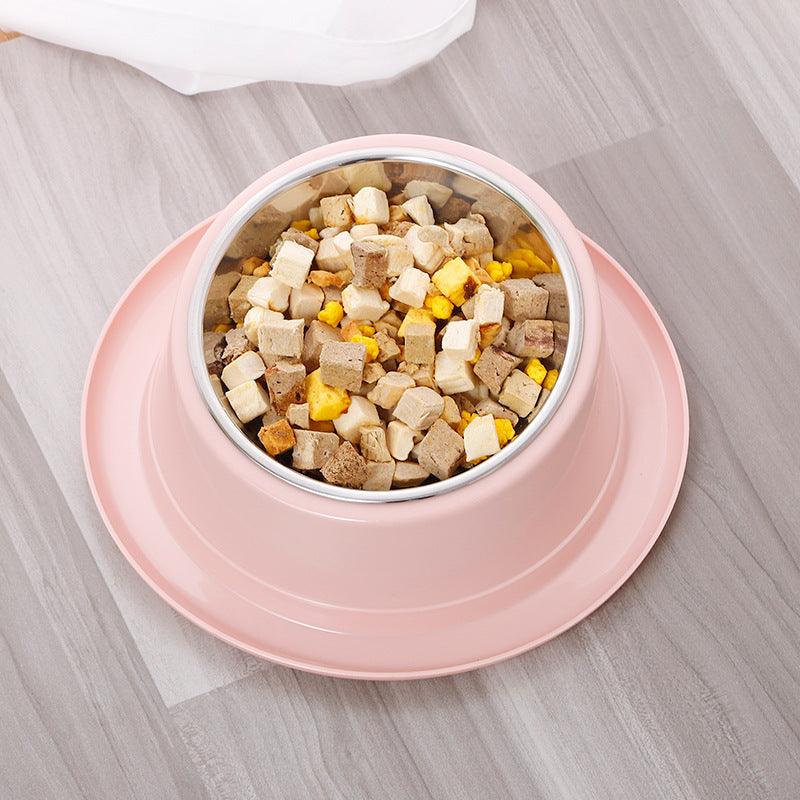 Domestic Stainless Steel Non-Slip Tilting Cat Bowl