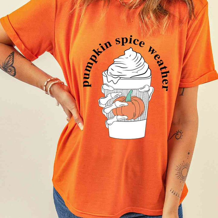 PUMPKIN SPICE WEATHER Graphic T-Shirt