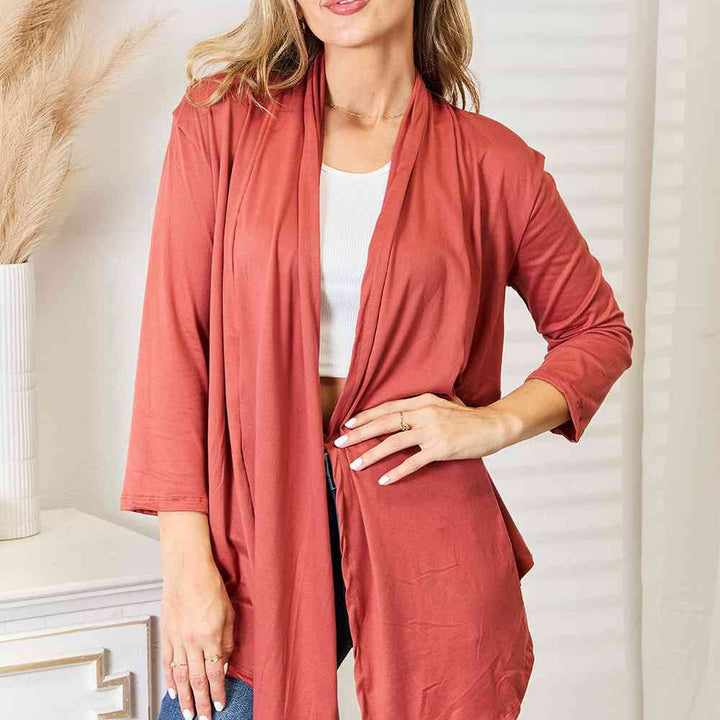 Culture Code Full Size Open Front Cardigan