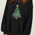 Sequin Christmas Tree Long Sleeve Sweatshirt
