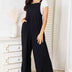 Double Take Full Size Wide Leg Overalls with Pockets