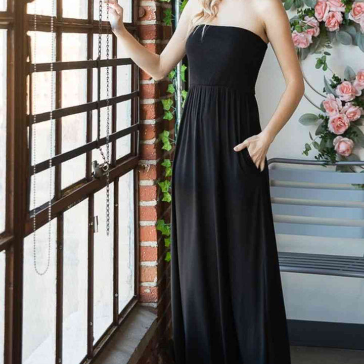 Heimish Full Size Strapless Maxi Dress
