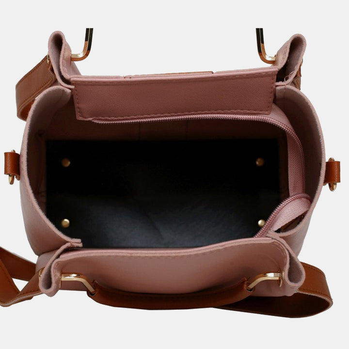 4-Piece PU Leather Bag Set